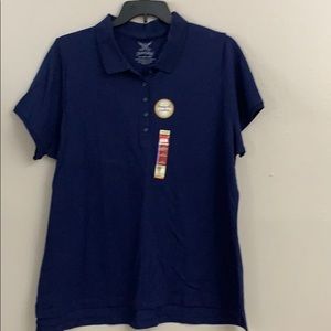 NWT plus size navy blue polo